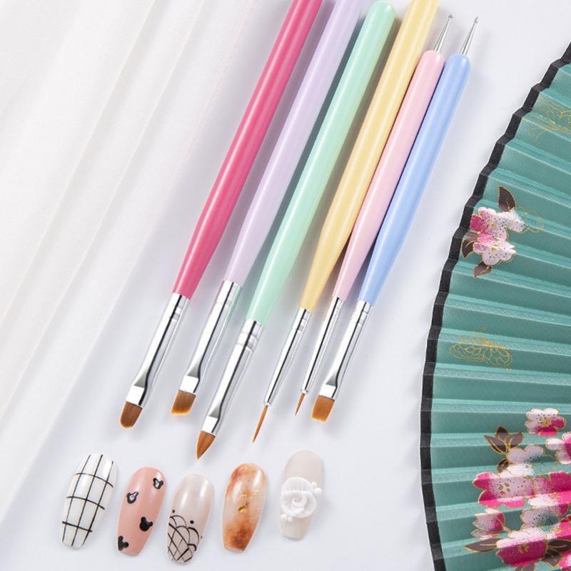 Nail Art Brush Nail Painting Dotting Tool Kit Nail Liner Brush Nail Dotting Pen