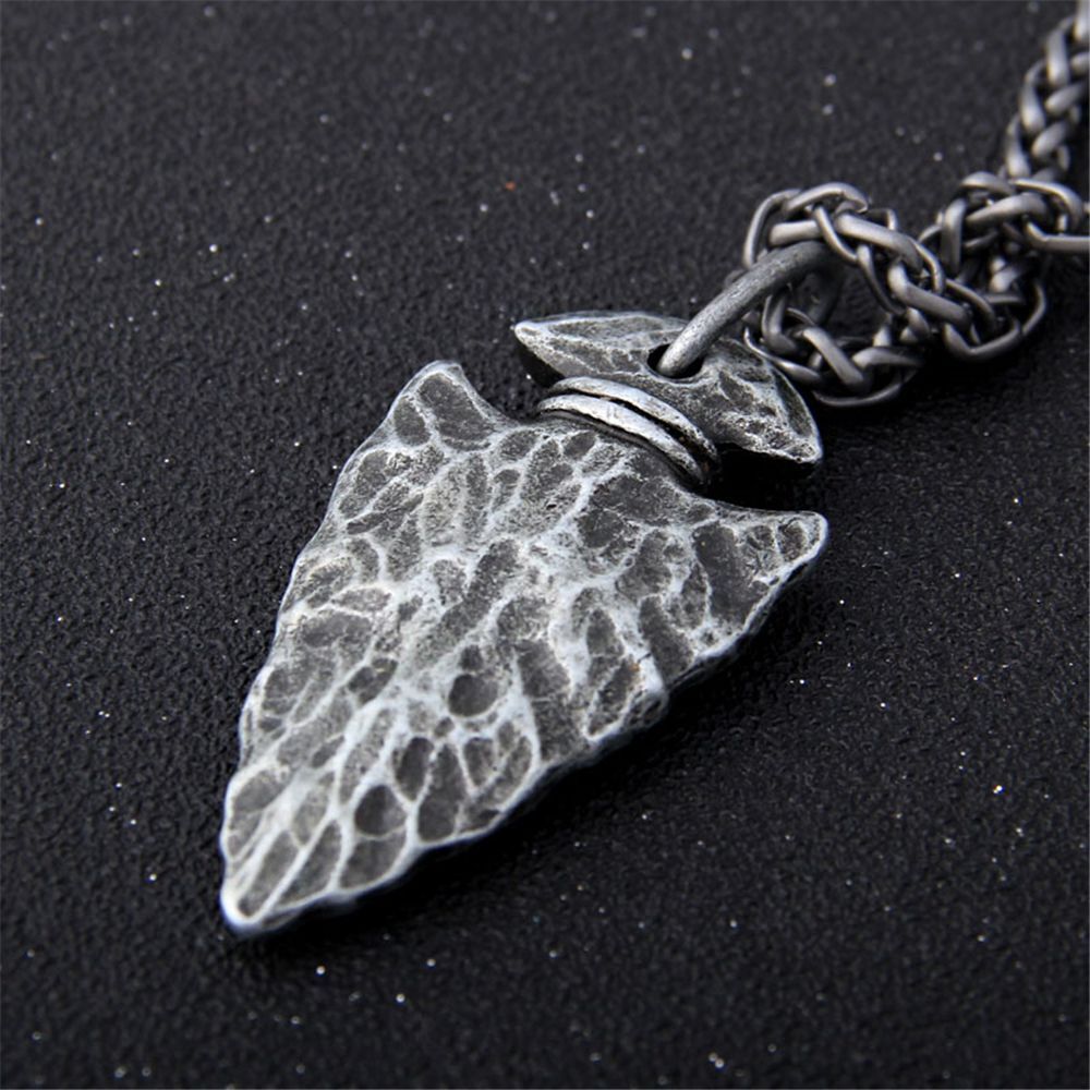 Stainless Steel Aegishjalmur Chain Nordic Viking Rune Necklace Helm of Awe