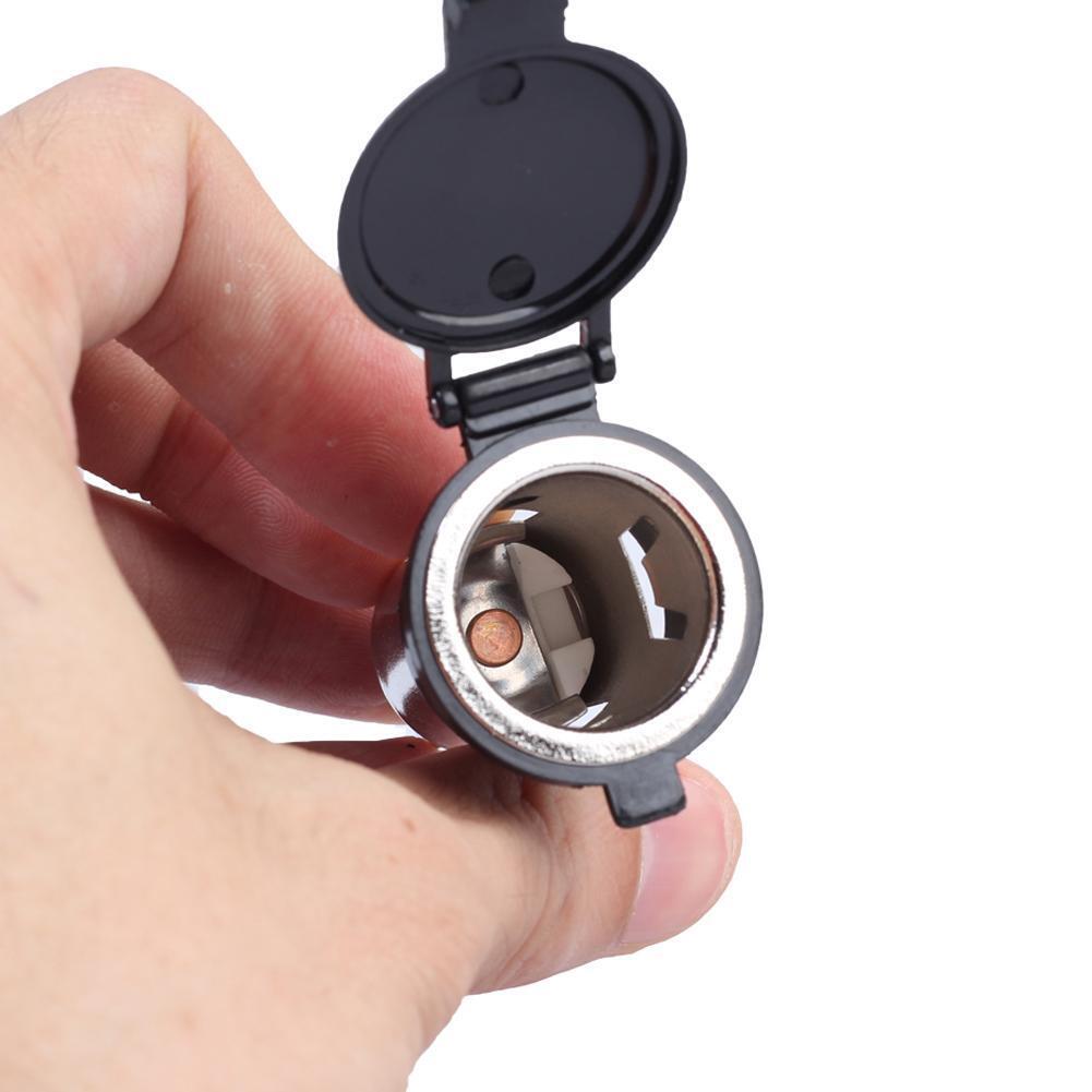 Car 10A Cigarette Lighter Female Socket Power Plug with Waterproof Cover