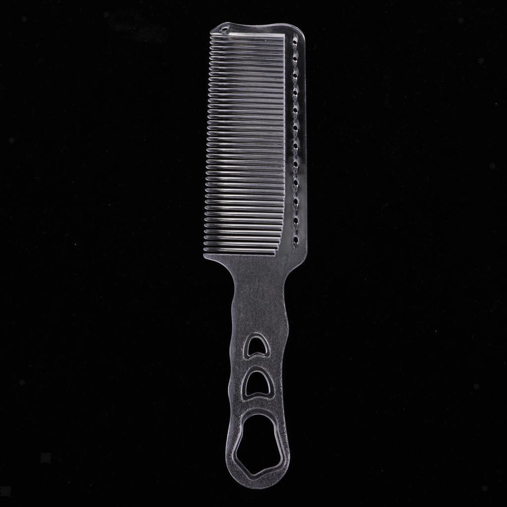 Clear Plastic Anti-static Barber Hairdressing Clipper Comb, Flat