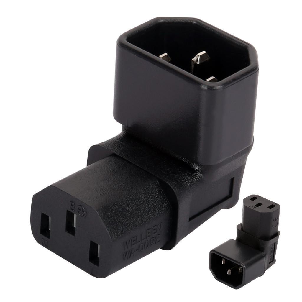 IEC 320 adapter 3 pin socket, C13 to Cloverleaf plug Micky C5 power adapter