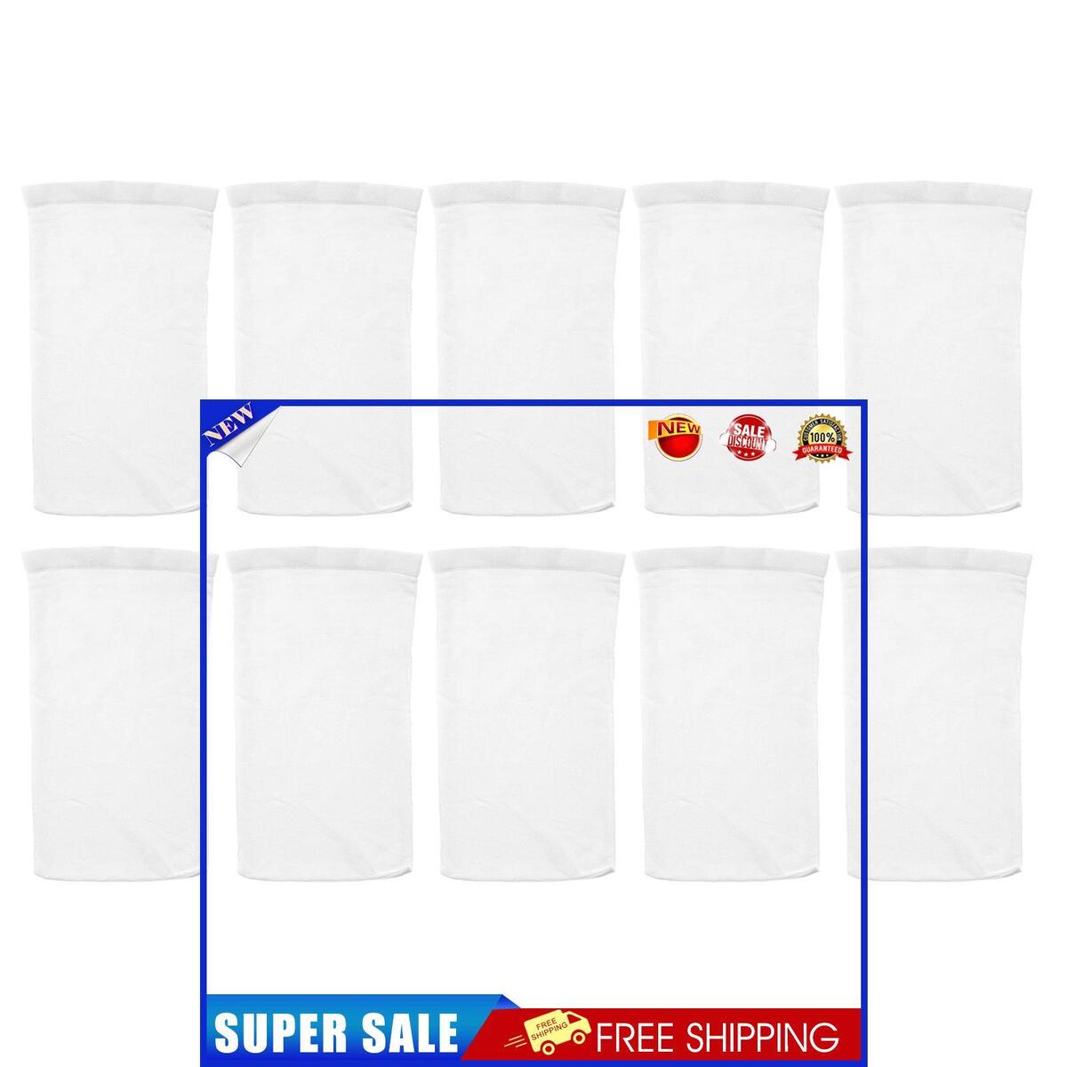 10 Pack Pool Skimmer Socks Basket Filter for Inground Above Ground Pool