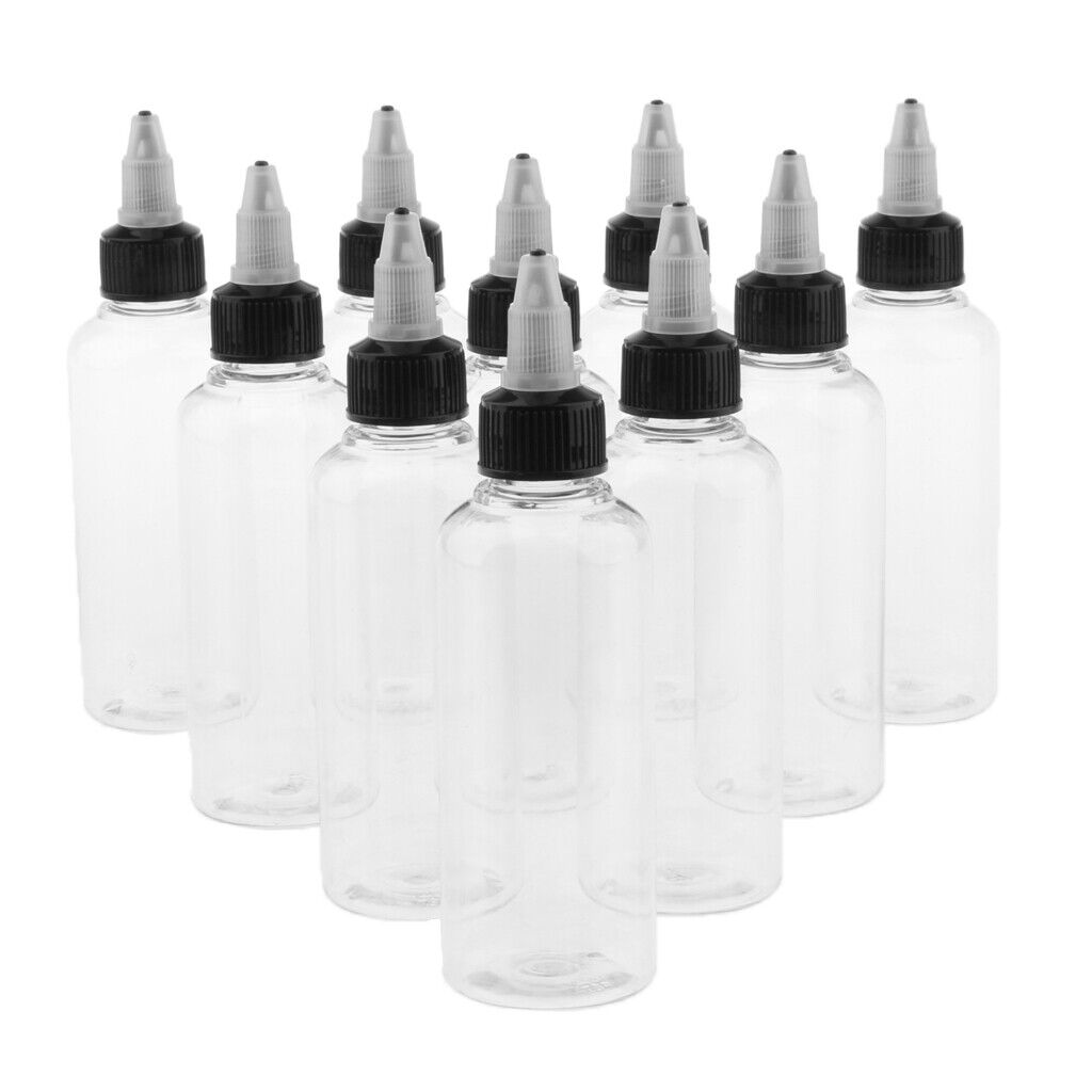 Bulk 90 Pieces Empty Plastic Squeeze Bottles Twist Top for Glue Solvents