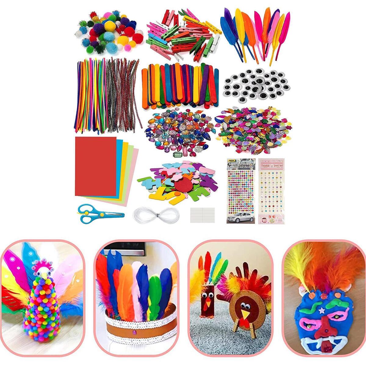 and Crafts Supplies  over 1000 Pieces Craft Set for