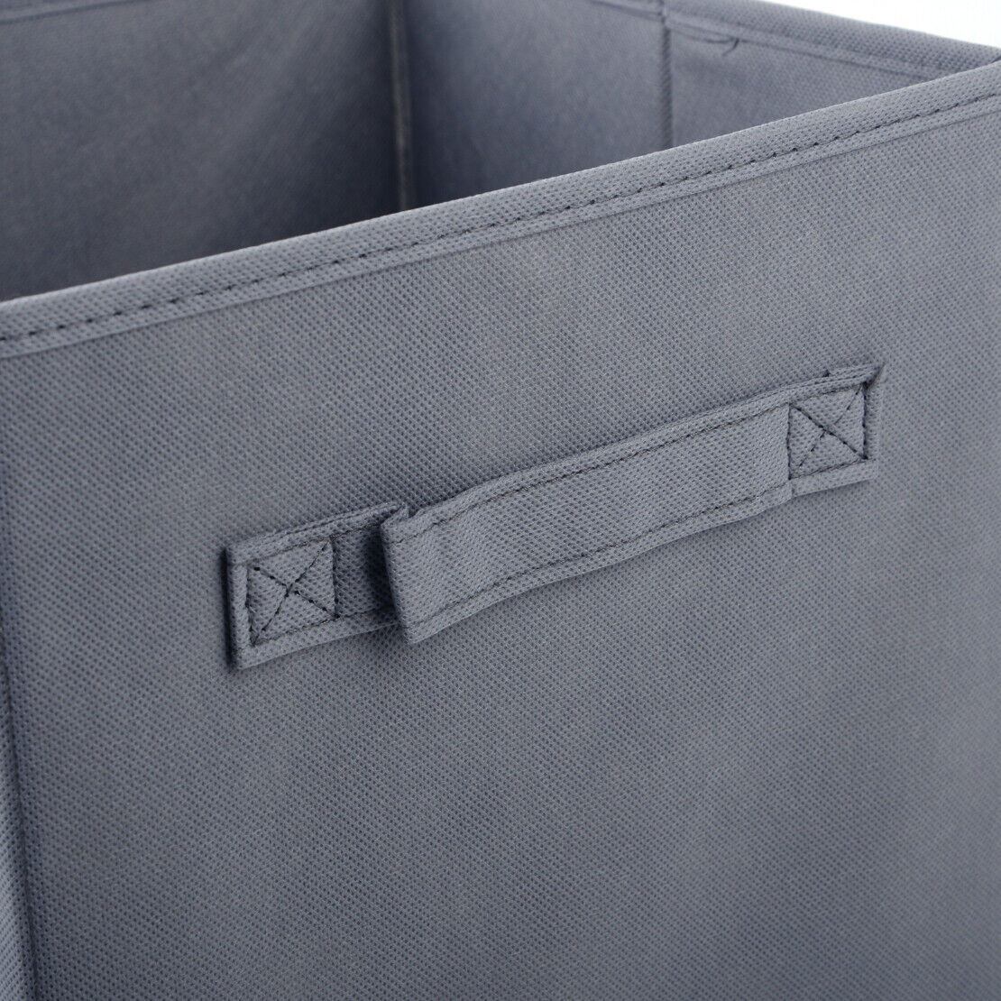 BLACK Square Foldable Fabric Storage Box Collapsible Home Clothes Organizer Li