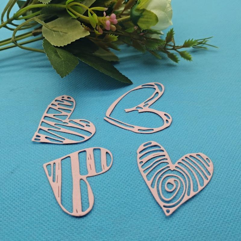 Metal Love Heart Cutting Die Stencil Valentine's Day Die Cuts Embossing Template