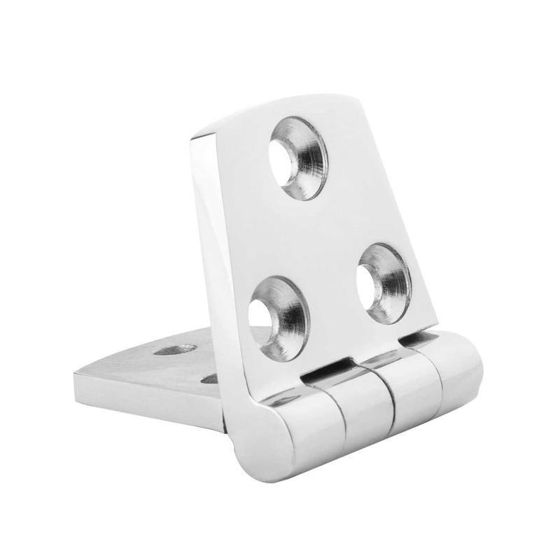 4 Pcs Stainless Steel Folding Door Hinge Casting Deck Cabinet Strap Hinges
