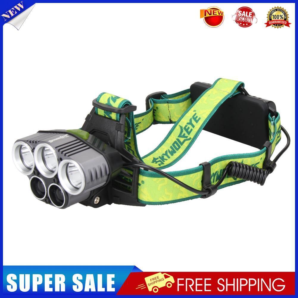 30000LM 5X XM-L T6 LED  Headlamp Headlight + USB Cable +2X Batteries