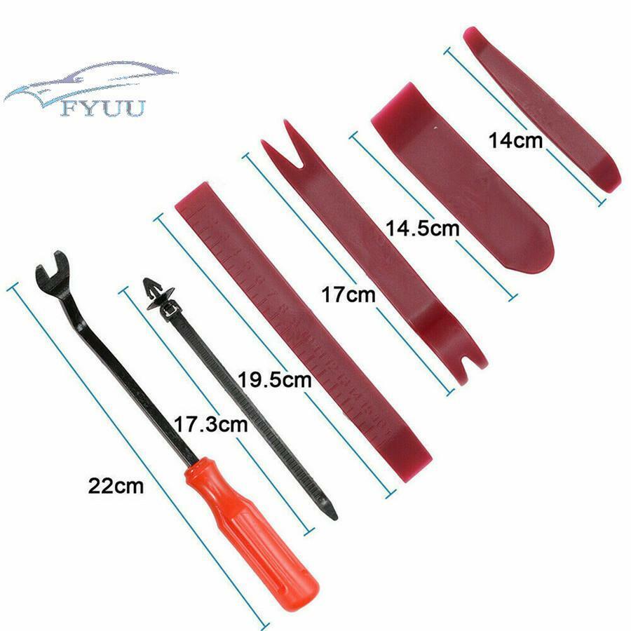 Mixed Car Bumper Panel Fender Retainer Push Rivet Fastener Clips Tool Kit