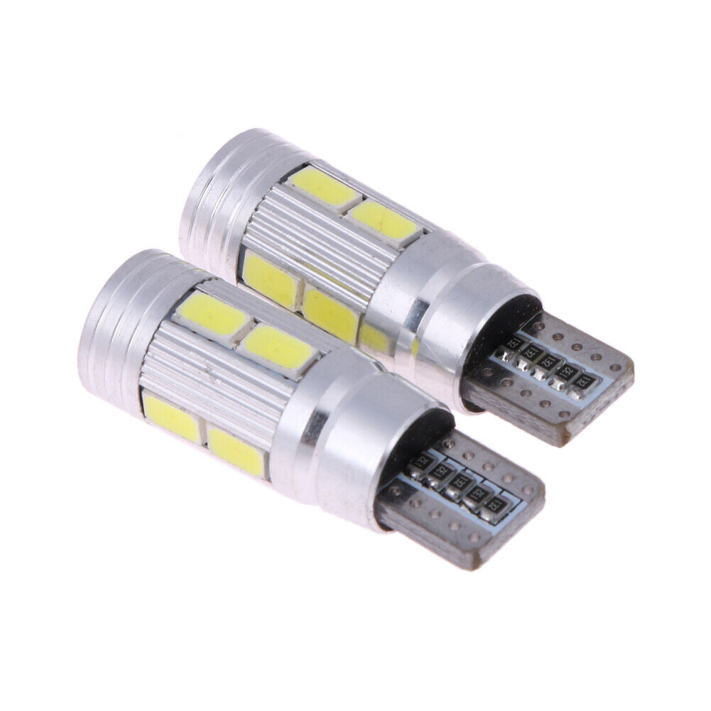 2 X T10 Show Wide Light Canbus T10 5630 10SMD W5W Car Led Lights