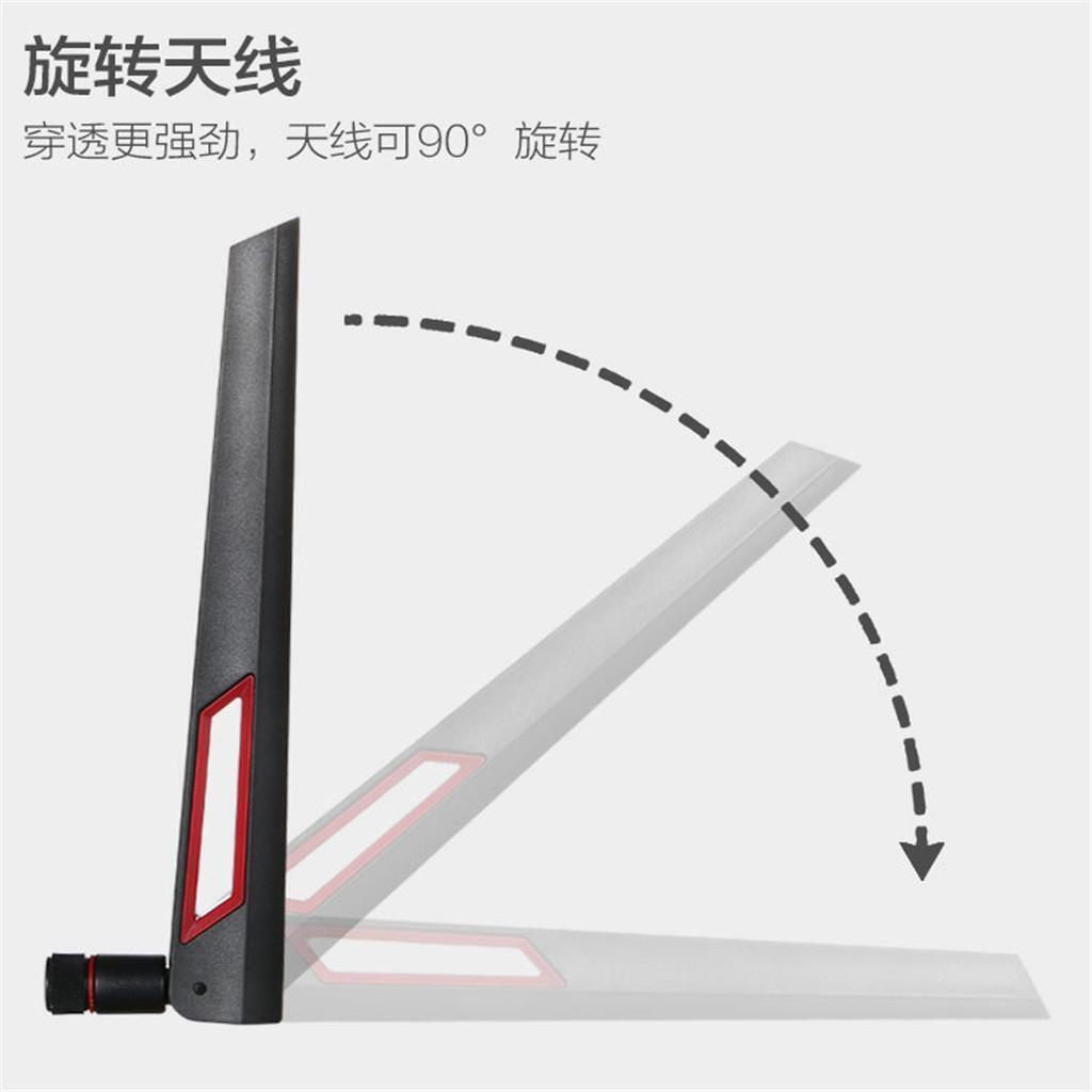 2 Pieces Dual Frequency Through Wall 12DB WiFi Router Antenna Male Connector