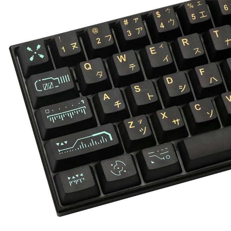 71Keys Set OEM Profile Custom Keycaps PBT Dye Sublimation for Cherry MX Switches