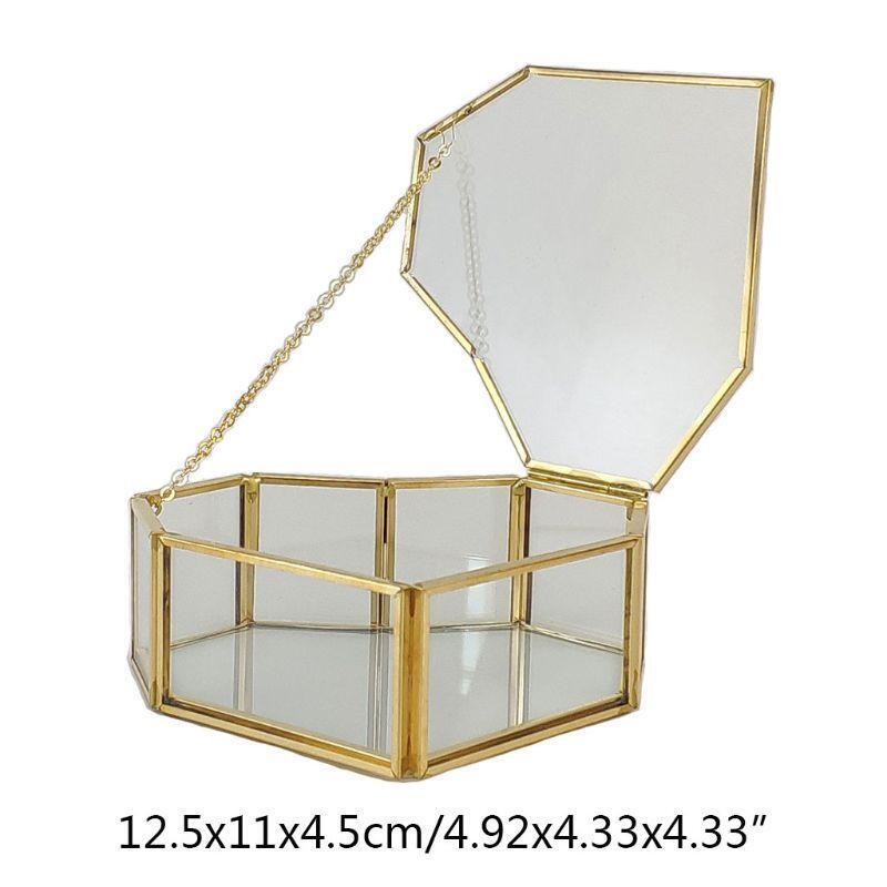 Clear Heart Shape Holder Bracelet Necklace Earrings Jewelry Display Organizer