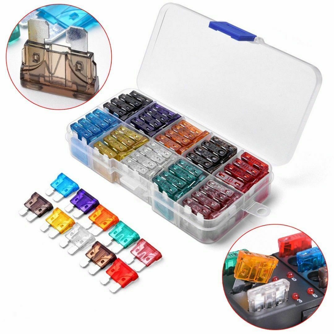 ATC ATO ATM AUTO Boat Truck Blade FUSES Kit Case Assorted Car Fuse Assortment
