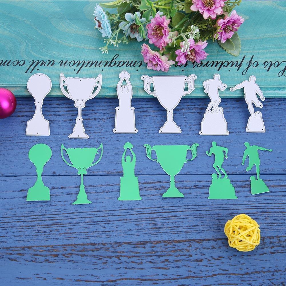 6pcs Wine Glass Cutting Dies Stencils Scrapbooking Embossing DIY Album Card