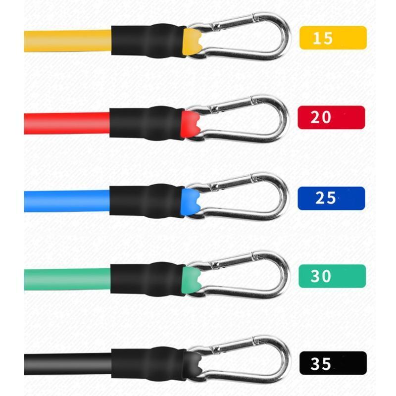 Resistance Bands Workout Exercise Yoga 11 Piece Set Fitness Tubes Men/Women