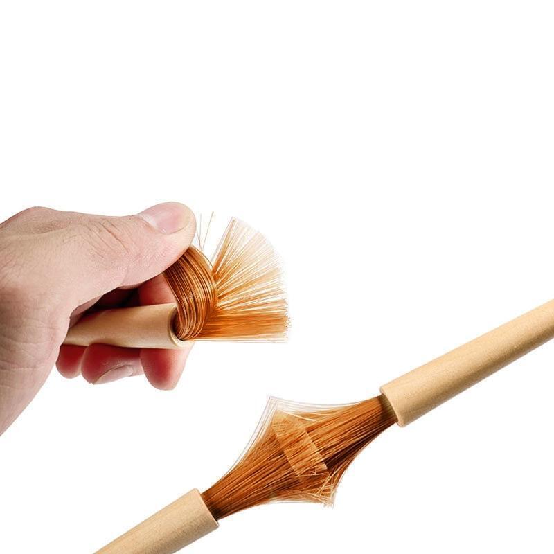 Solid Wood Coffee Brush Grinder Coffee Powder Cleaning Brush for Cleaning