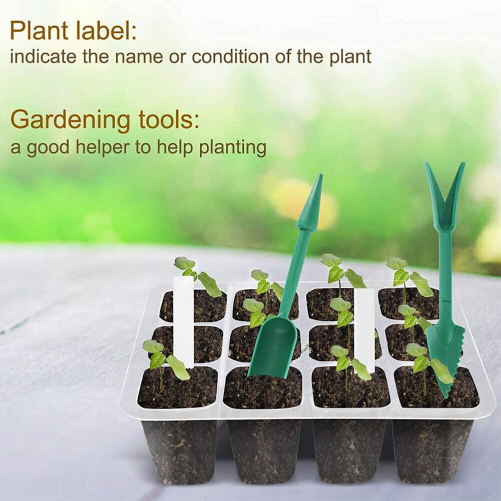 5pcs Seed Starter Trays with Grow Light Kit Adjustable temperature