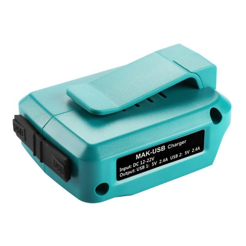 Wearproof Charger Tool Dual USB Converter Port Adapter for ADP05 Li-Ion Battery