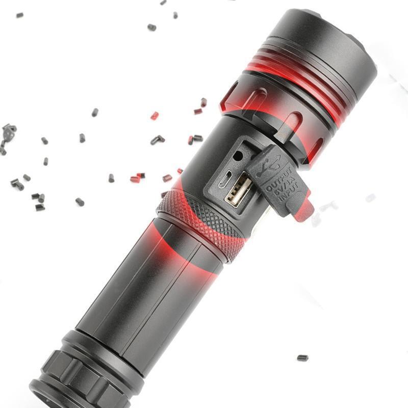 Portable P70 Light Torch No Battery for Camping Police Emergency Power Display