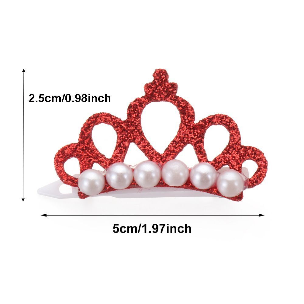 Cat Grooming Pet Headwear Crown Shape Bow-tie Hairpin Dog Bowknot Hair Clip