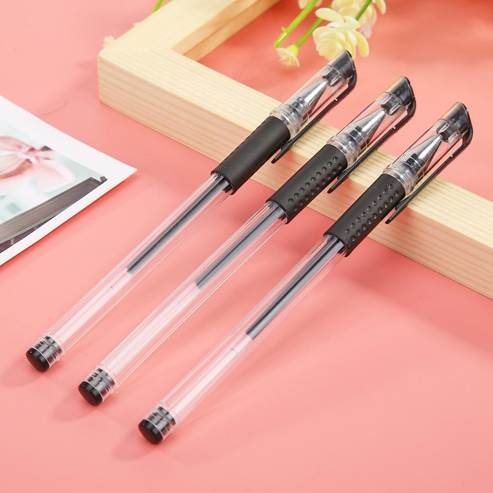 20pcs 0.5mm Neutral Black Refill Gel Pens Office School Supply Stationery
