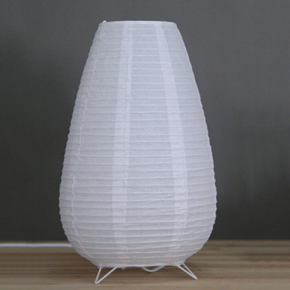 Nordic Paper Lantern Table Lamp Living Room Bedroom LED Decor Light (EU)