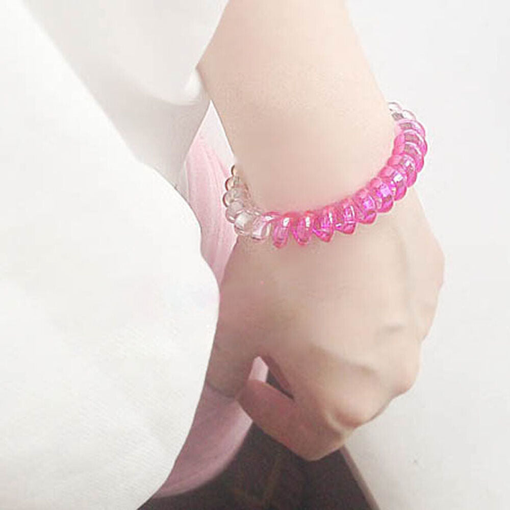 Elastic Fashion Girls Gradient Rubber Telephone Wire Hairbands Ponytail Holders