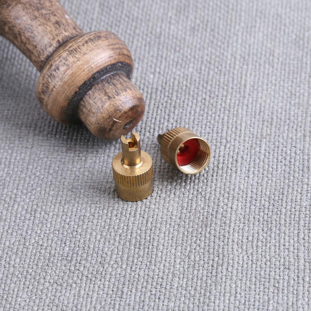 10pcs Coppe Slotted Head Valve Stem Caps for Car Motorcycle Schrader Valve