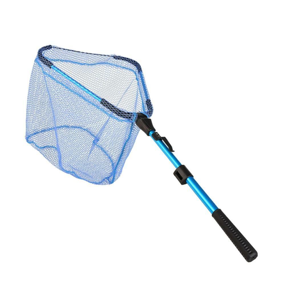 Collapsible Fly Fishing Landing Net Bass Trout Net &EVA Non-Slip Handle