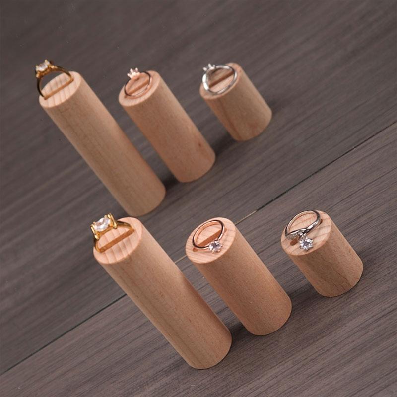 3 Pcs Ring Display Stands Cone Ring Holders Jewelry Tower Pillar Display Stands