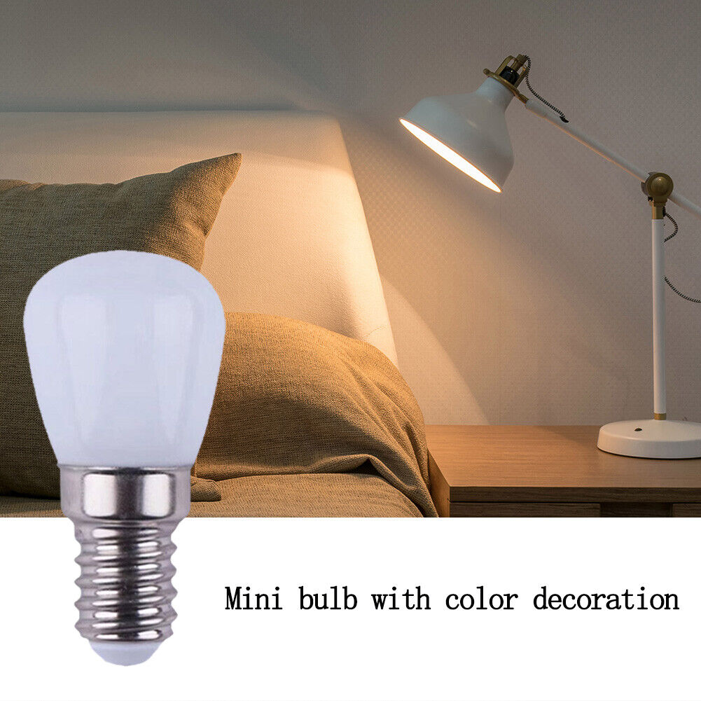 E14 Light Bulb 3W 220V Colorful LED Decorative Light Fridge Lamp (White)