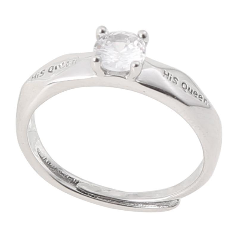 Zircon Decoration Cold Wind Ins Opening Couple Rings Korean Women Wedding Rings