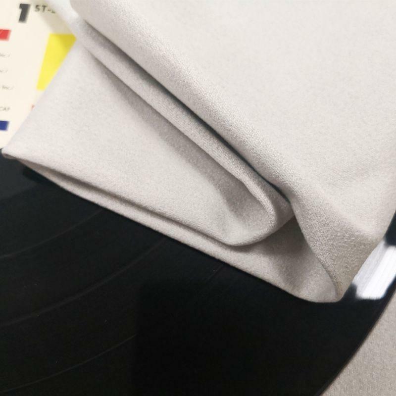 2PCS 40x40CM Water Absorbent Suede Deerskin Towel Clean Cloth LP Vinyl Records