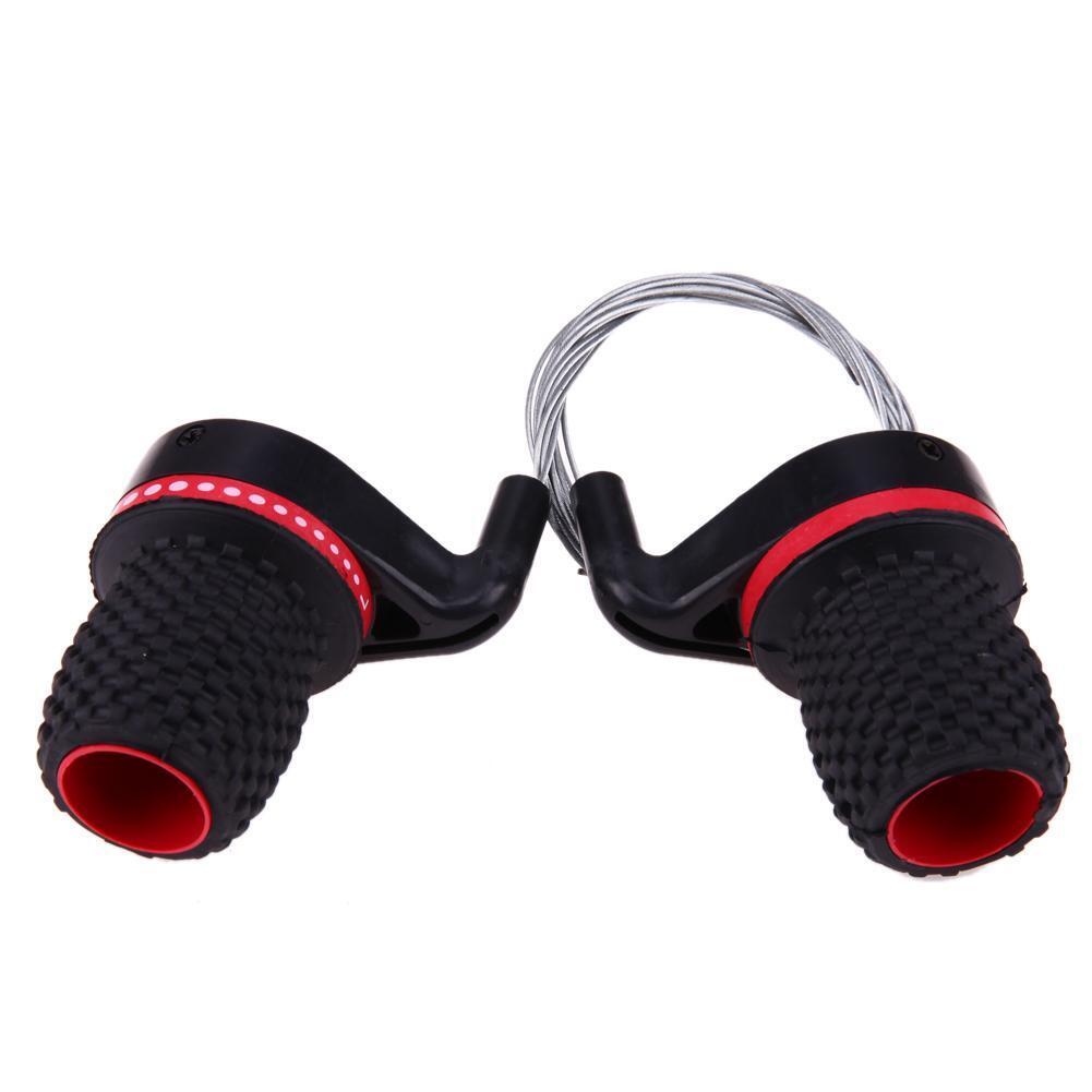 1 Pair Cycling Bike Twist Grip Gear Shifters Speed Conjoined DIP Derailleur