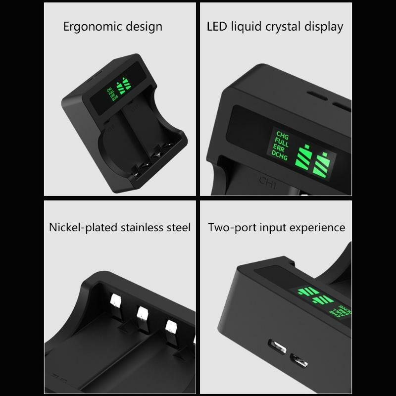 2 Pcs 2000mAh Battery Pack & Charger Station for -Xbox One/One S/One X