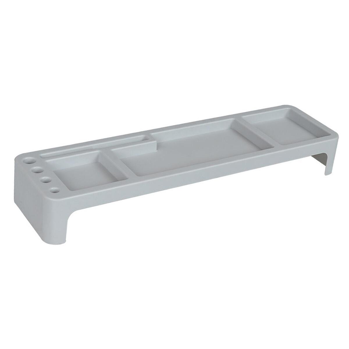 Desk Organizer Keyboard Commodity Shelf Holder for Office Accessories Gray