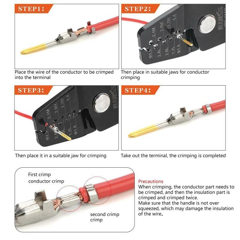 Automotive Connector Male & Female Du-pont Pin Crimping Pliers Wiring Harness