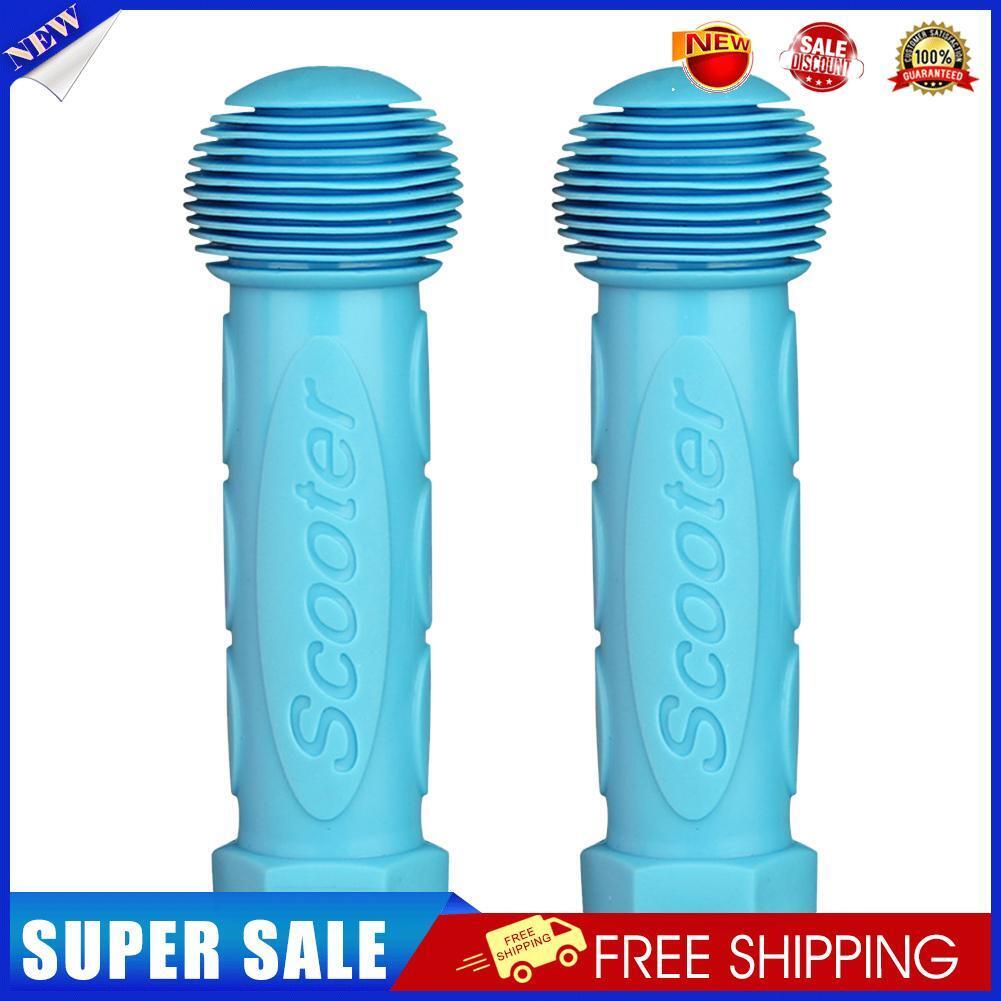MTB Bike Handlebar Grips Cover Rubber Kid Tricycle Scooter Grip (Blue)