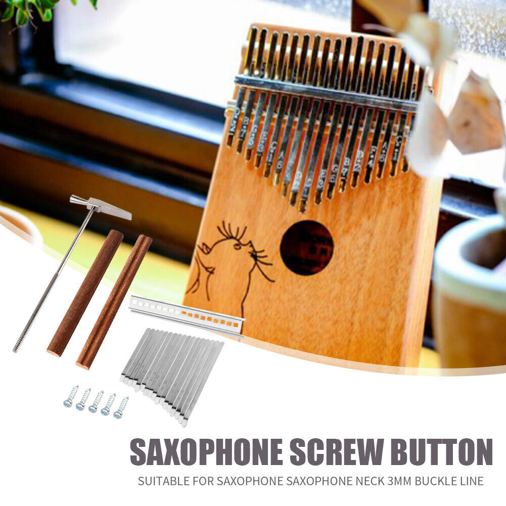 17-Key Kalimba DIY Keys Bridge Tuning Hammer Set Thumb Piano Accessories