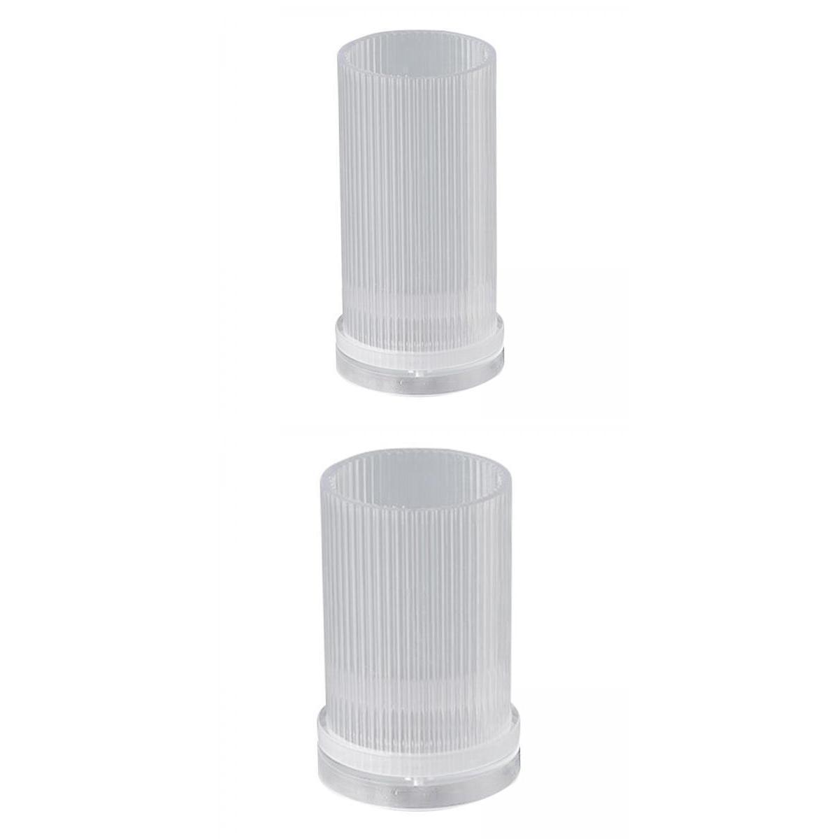 2pcs Handmade Candle Mold Acrylic Stripe Cylinder Rib   Making