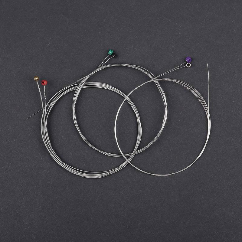 6pcs/set Electric Guitar Strings Set Stainless Steel String Bright Tone Light