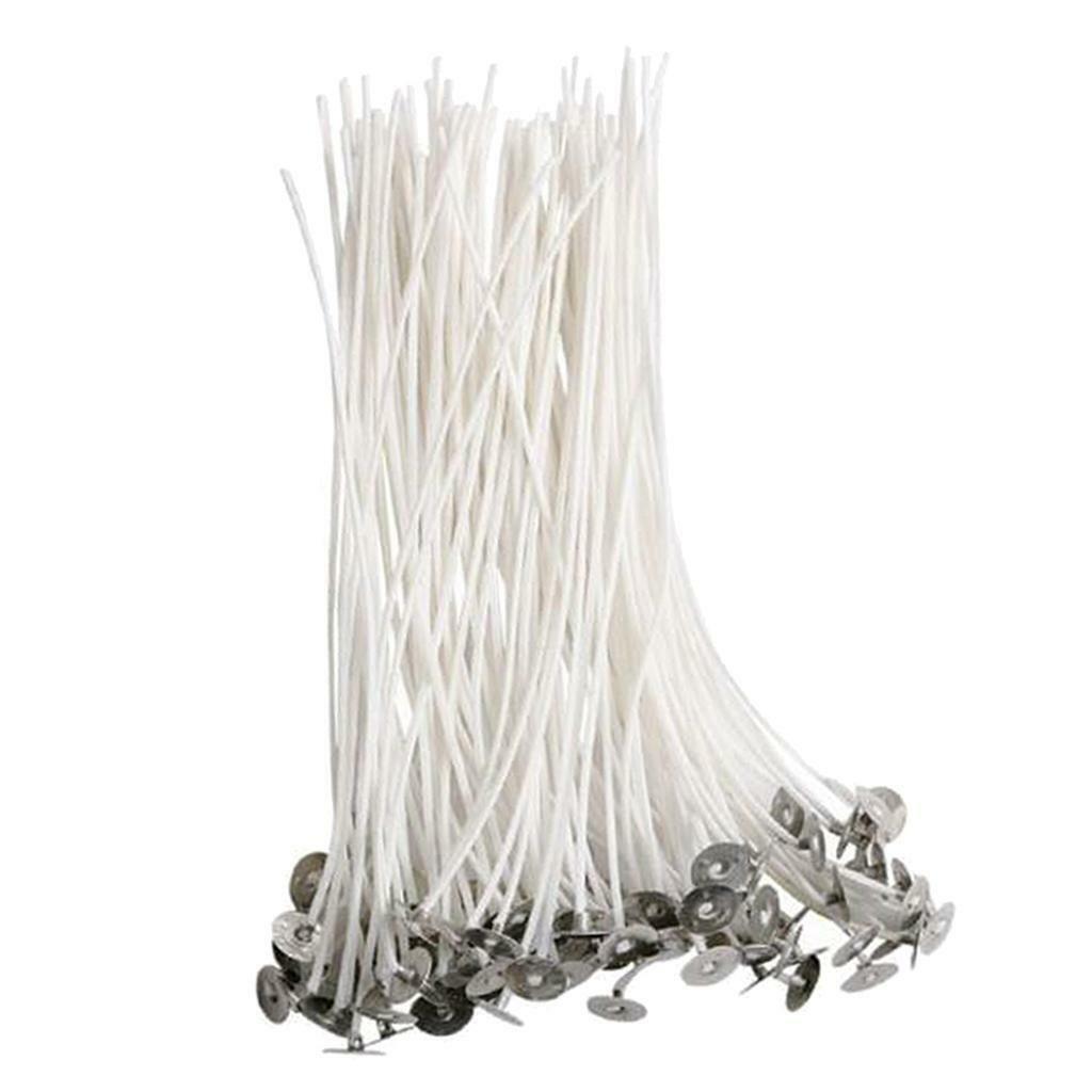 100 *   Candle Wicks w/ Sustainers DIY  Candles Making Supplies