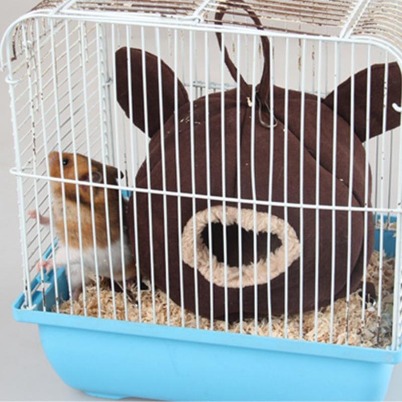 Cute Hamster House Cage Pet Small Animals Chinchillas Winter Warm Sleeping Bed