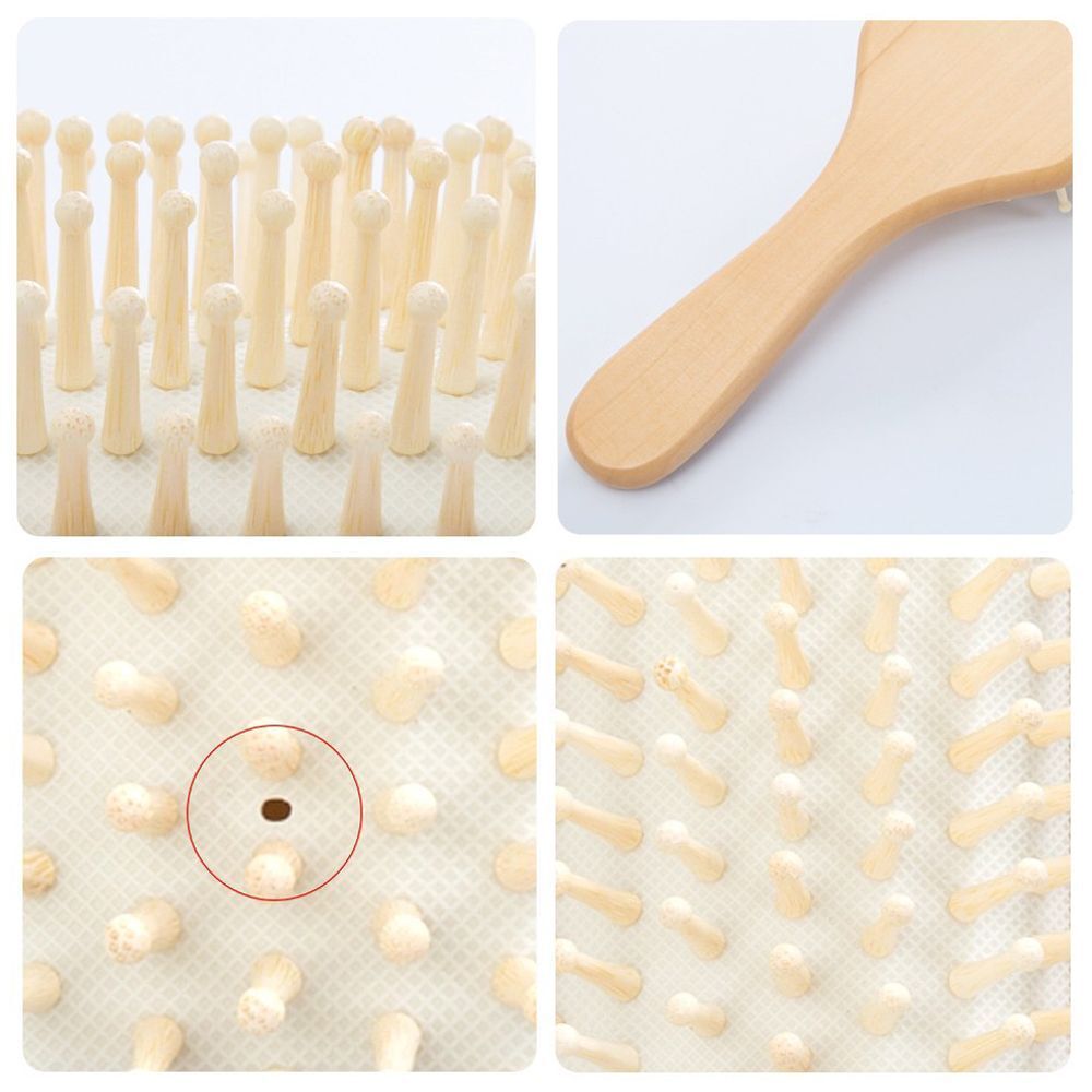 Handle Airbag Anti-static Hair Styling Wood Paddle Hair Comb Hairdressing tool