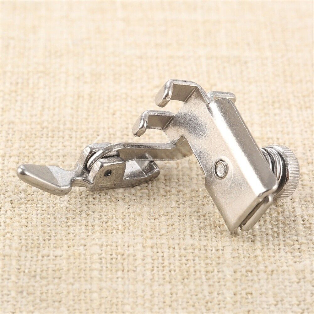 Adjustable Zipper Cording Presser Foot for All Low Shank Singer Brother Metal