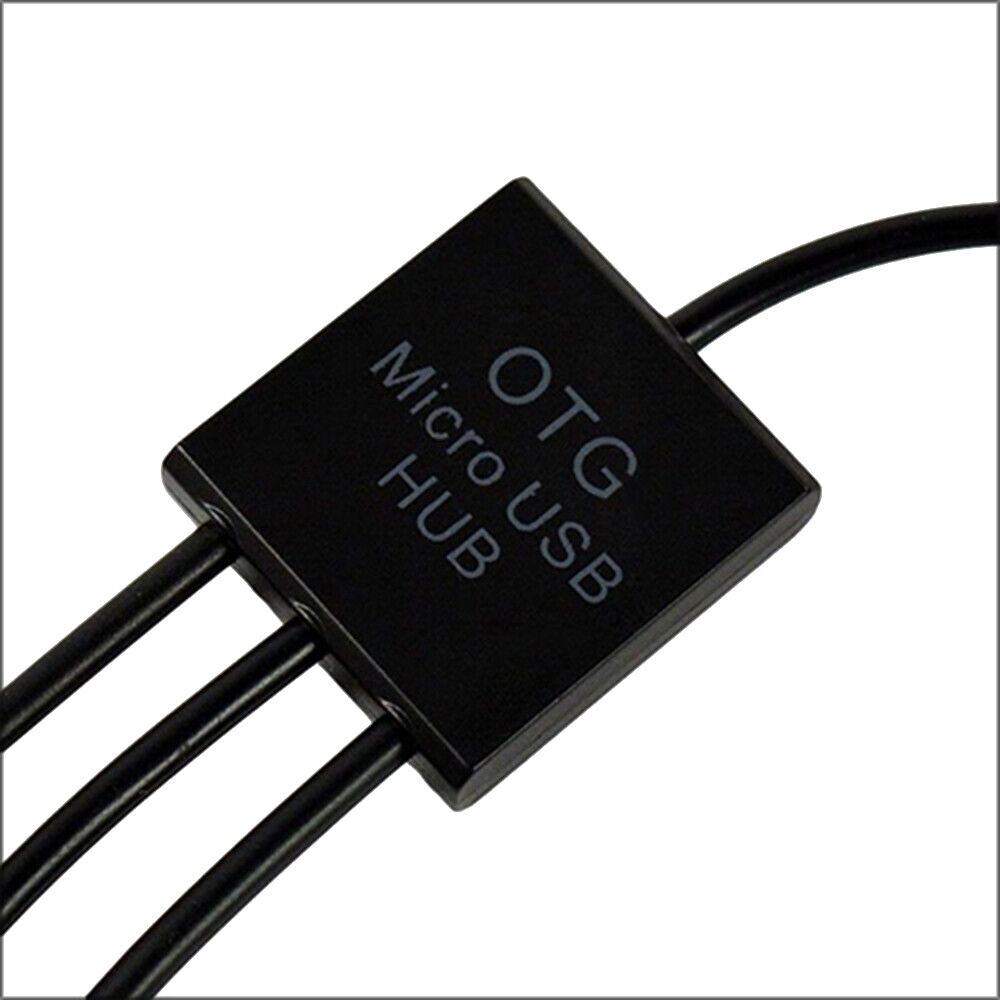 Phone Flash Drive Mouse Micro USB HUB 3 In1 Converter Host OTG Cable Adapter