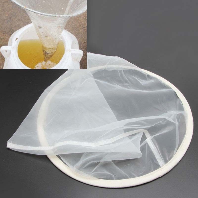 Fiber Bee Beekeeping Honey Strainer Filter Net Screen Apiary Equipment 35*40cm