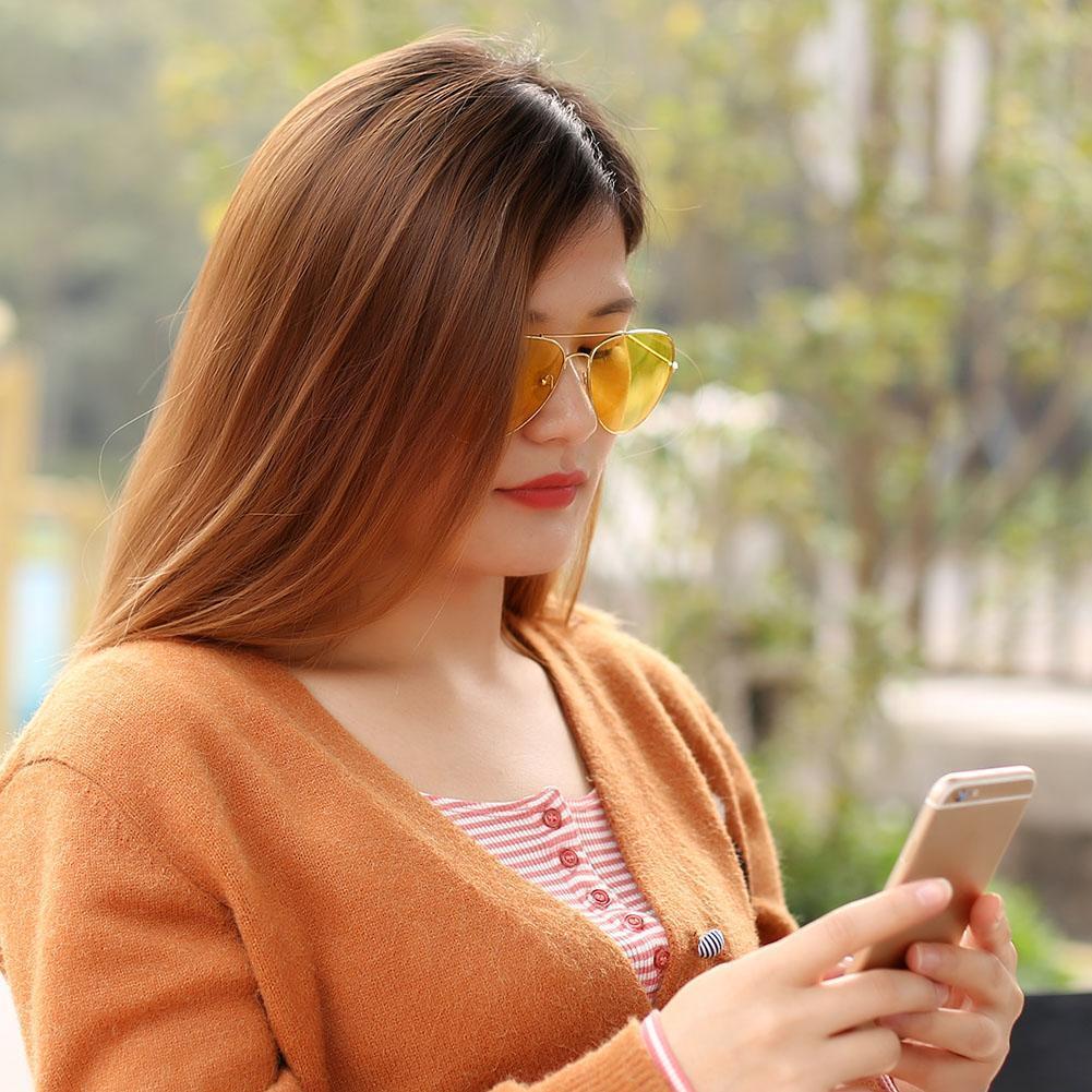 Men Women Sunglasses Large Frame Night Vision Goggles Car Driver Eyewear(A)