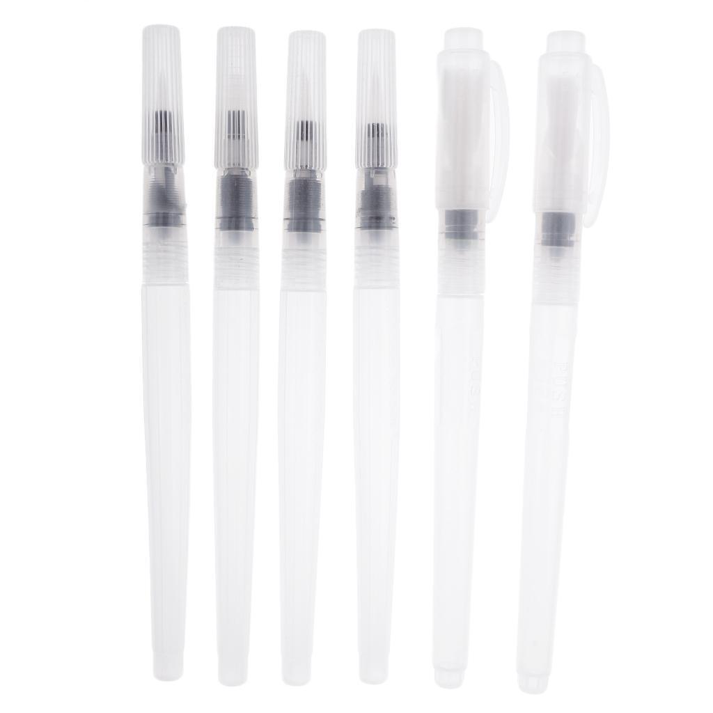 6pcs Watercolor Brush Pen Water Paintbrush Small Brush Tips for Art Painting